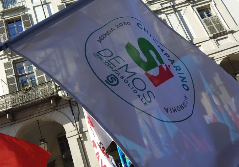 Giuliano Faccani, Grazia Baroni, Elena Apollonio, Antonella Accardi Benedettini demos democrazia solidale piemonte primo maggio