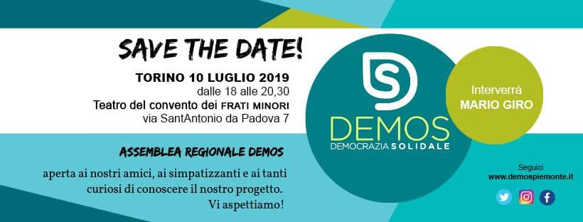 demos democrazia solidale piemonte assemblea regionale